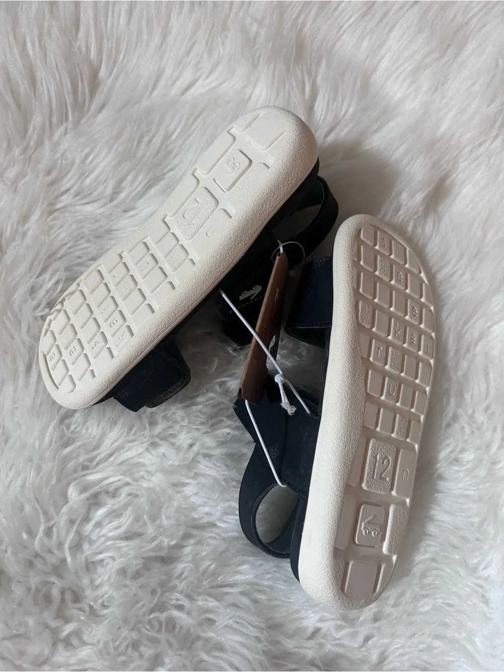 See Kai Run Black Velcro Strap Sandals for Kids
